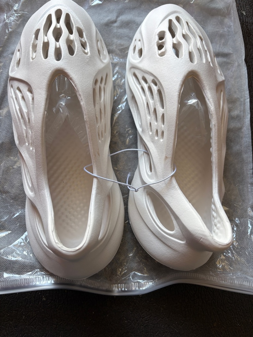 Women's White Slip-On Foam Mules — Lightweight Comfort